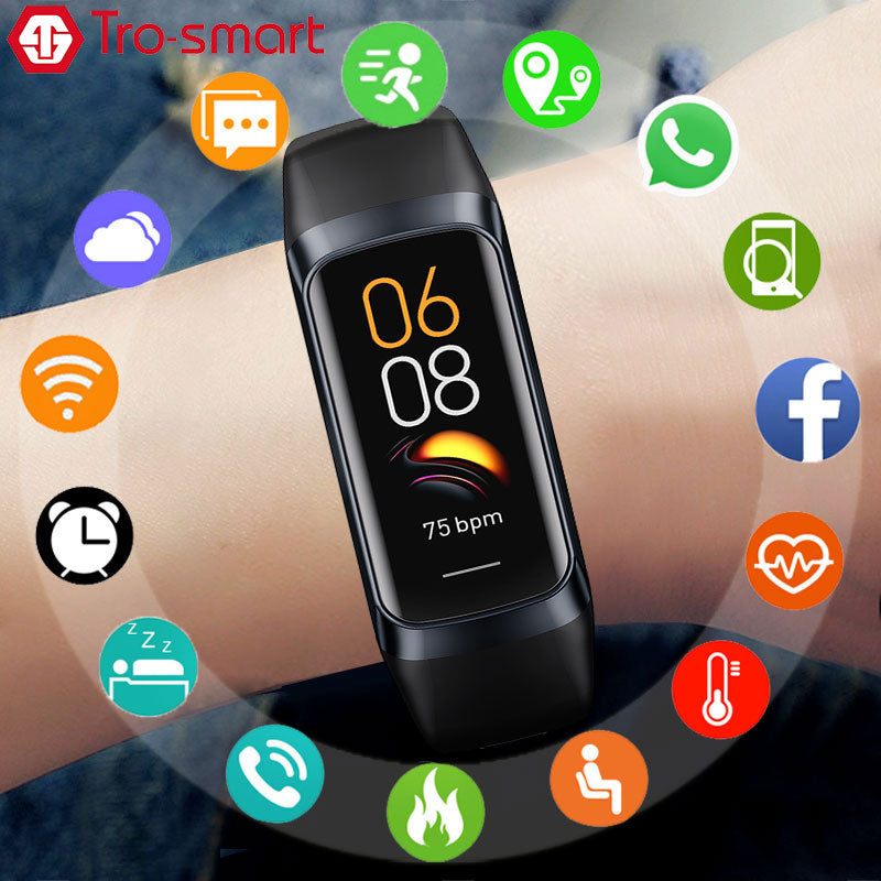 AMOLED Smart Watch Men Women Temperature Smartwatch Electronics Smart Clock For Android IOS Fitness Tracker Smart-watch C60 - Executive-Skincare