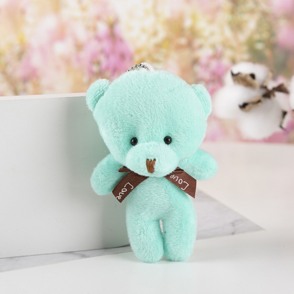 12CM Teddy Bear Plush Toy Siamese Bear Doll Bear Toy Small Gift Factory Wholesale Key Chain Pendant Gifts For Boyfriends - Executive-Skincare