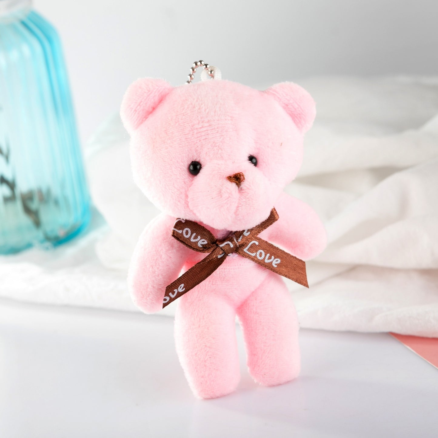 12CM Teddy Bear Plush Toy Siamese Bear Doll Bear Toy Small Gift Factory Wholesale Key Chain Pendant Gifts For Boyfriends - Executive-Skincare