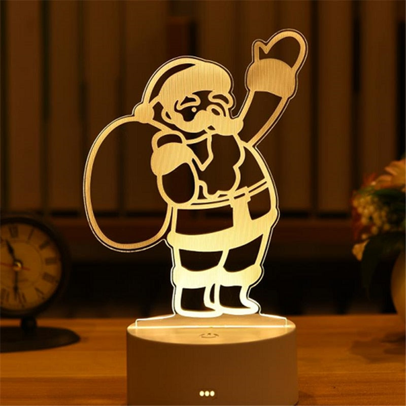 Romantic Love 3D Acrylic Led Lamp for Home Children&#39;s Night Light Table Lamp Birthday Party Decor Valentine&#39;s Day Bedside Lamp - Executive-Skincare