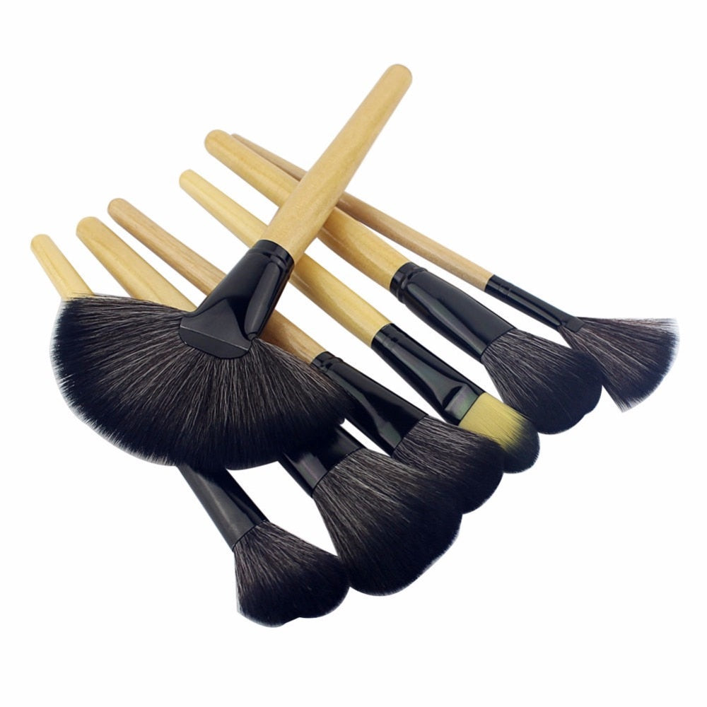 32 PCS pincel de maquiagem make up brushes maquiagem profissional of makeup brush set + Black Leather Bag - Executive-Skincare