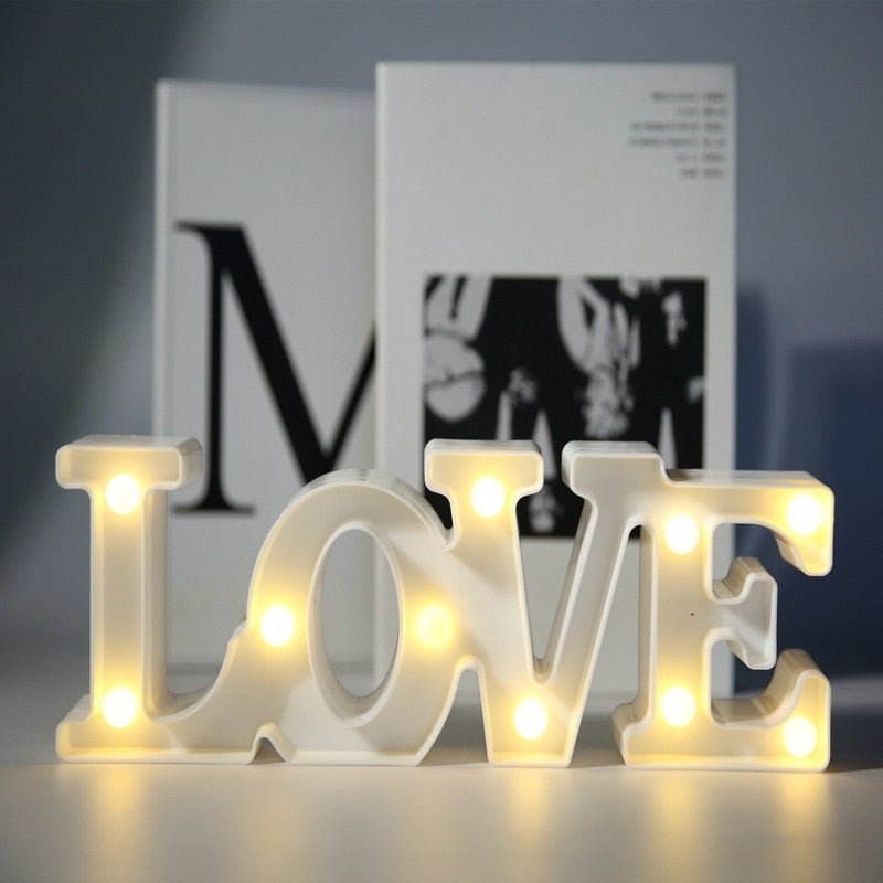 Valentines Day Decor for Girlfriend Red Battery Wedding Decoration DIY LED Love Light Gift Mothers Day Hen Party Decoration - Executive-Skincare