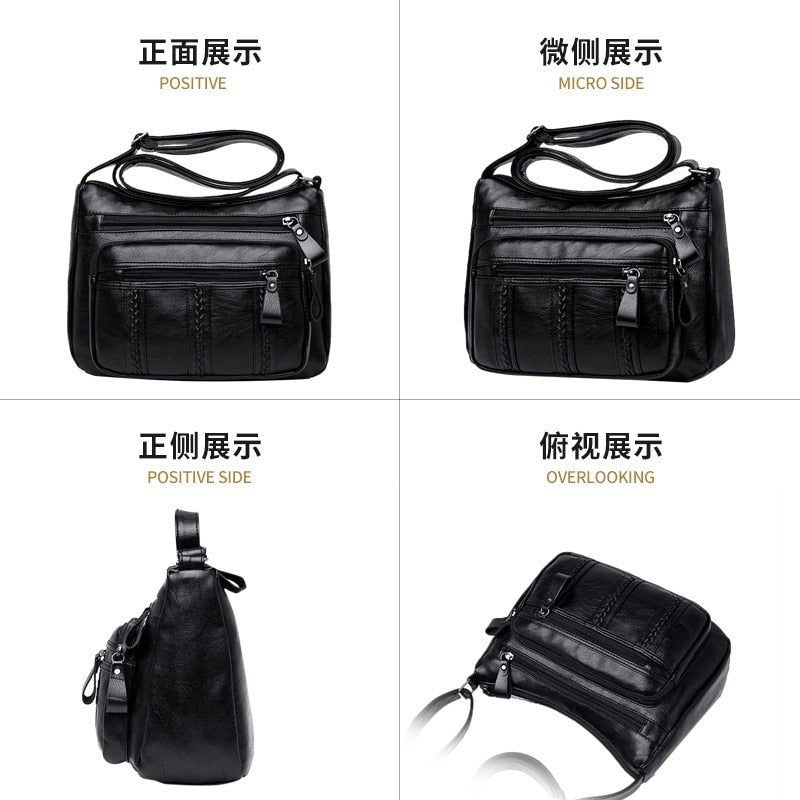 2022 New Women Crossbody Bag Soft Pu Leather Shoulder Bag Good Quality Messenger Bag Purse Ladies Handbags - Executive-Skincare