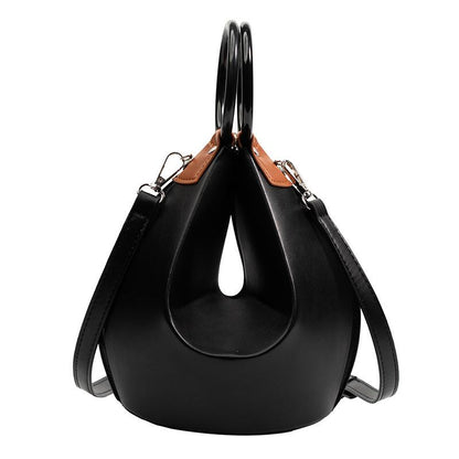 2022 bucket shape Design Women Shoulder Bags Funny tote Messenge Bag Luxury Pu Leather Crossbody Bag Ladies Small Chic Purses - Executive-Skincare