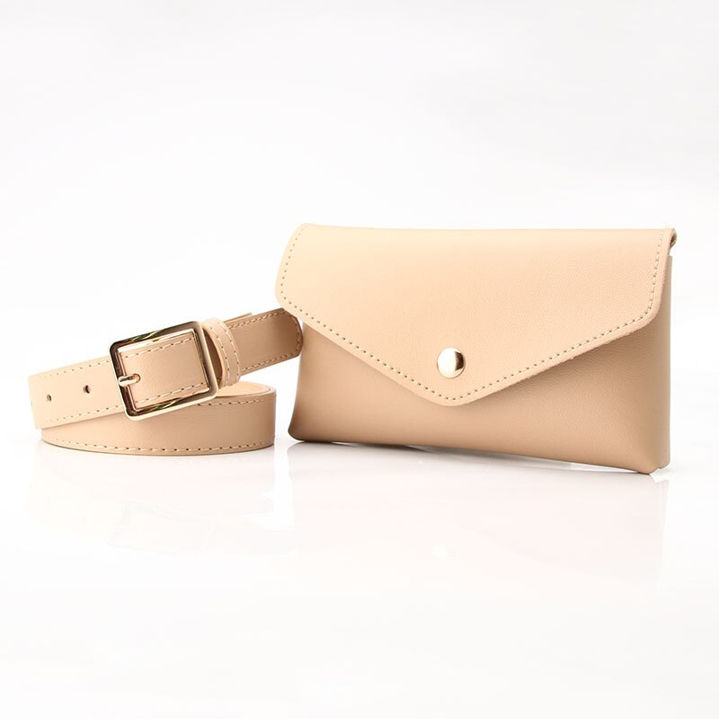 Pu Leather Waist Bag Large Capacity Belt Bag Women Crossbody Waist Bags with Belt Mobile Phone Bag Small Purse Clutch - Executive-Skincare