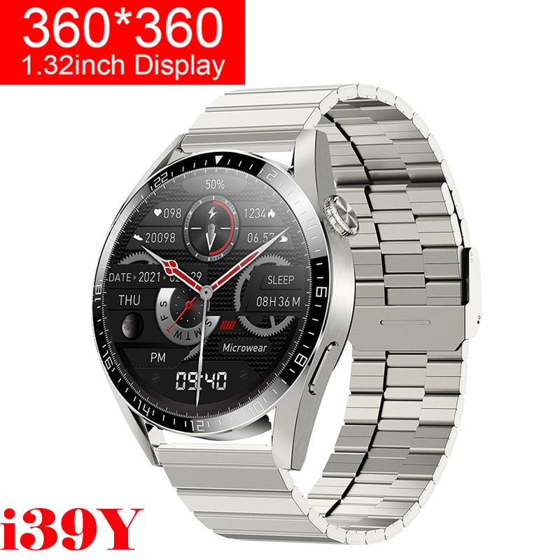 2022 Smart Watch Men Android GT3 1.5 inch Always Display Bluetooth Call IP68 Wateroproof Smartwatch for Men Huawei Xiaomi Iphone - Executive-Skincare