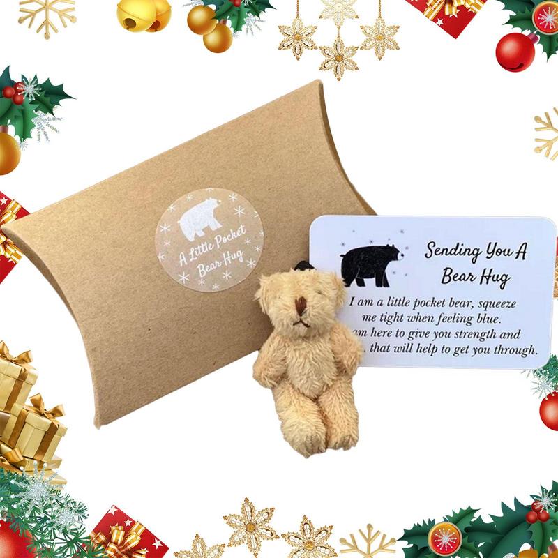 Pocket Hug Teddy Bear Plush Little Pocket Bear Hug Sending You A Bear Hug With Gift Card Pocket Hug Love Give Bear Hugs - Executive-Skincare