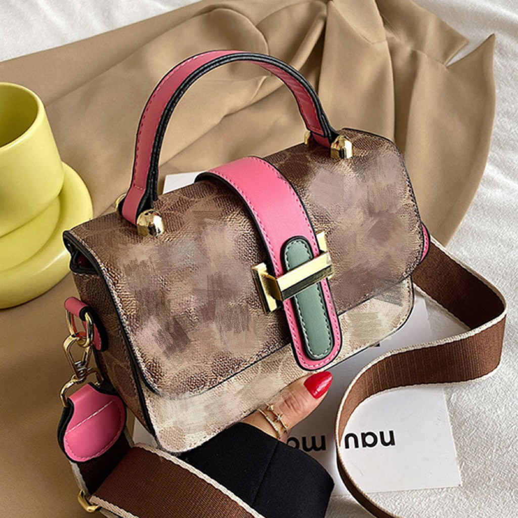 Luxury PU Leather Shoulder Crossbody Square Bags For Women  Vintage Women&#39;s Designer Small Flap Handbag Trend Female Armpit Bag - Executive-Skincare