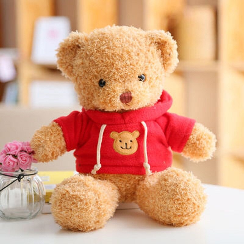 Hot 30cm Lovely Teddy Bear Plush Toys Stuffed Cute Bear with Heart Doll Girls Valentine&#39;s Gift Kids Baby Christmas Brinquedos - Executive-Skincare