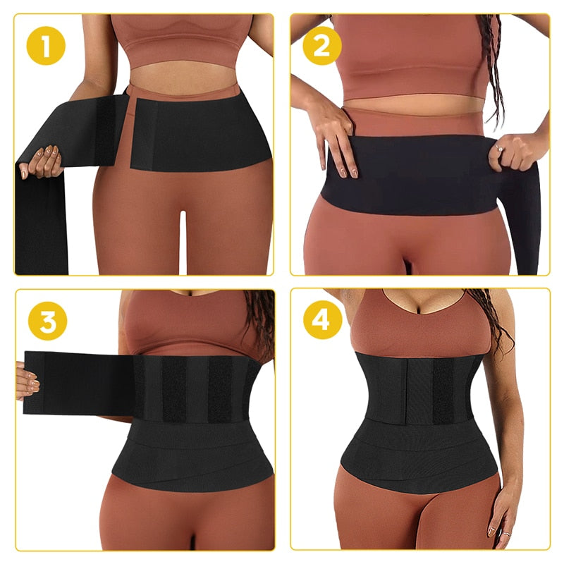 Waist Trainer  Shapewear Women Men Slimming Tummy Control Shaper Belt Body Shaper Stretch Bands Corset - Executive Quality Store