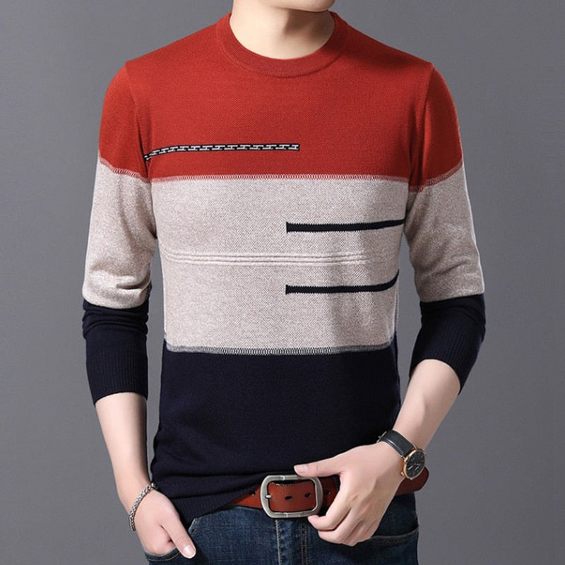 2022 Casual Thick Warm Winter Luxury Knitted Pull Sweater Men Wear Jersey Dress Pullover Knit Mens Sweaters Male Fashions 71819 - Executive-Skincare