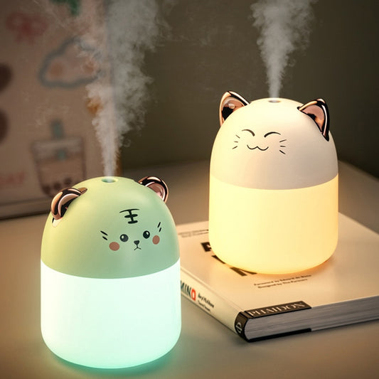 Humidifier With Colorful Atmosphere Light 250ml Capacity Cold Mist Aroma Diffuser Home Humidifier Purifies - Executive Quality Store