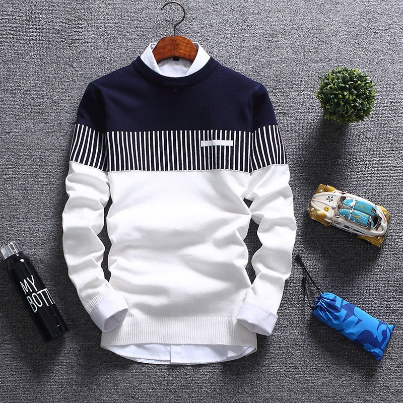 2022 Casual Thick Warm Winter Luxury Knitted Pull Sweater Men Wear Jersey Dress Pullover Knit Mens Sweaters Male Fashions 71819 - Executive-Skincare