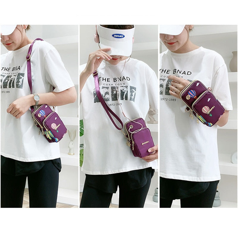 Fashion Balloon Mobile Phone Pouch Crossbody Bag for Women Shoulder Messenger Bag Female Handbags Designer Ladies Girls Clutch - Executive-Skincare