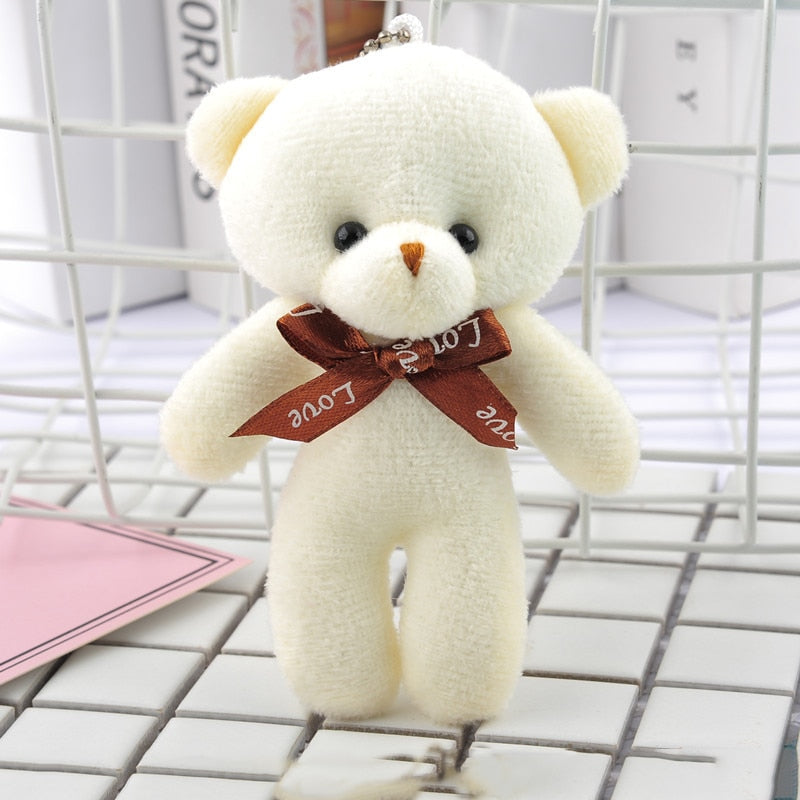 12CM Teddy Bear Plush Toy Siamese Bear Doll Bear Toy Small Gift Factory Wholesale Key Chain Pendant Gifts For Boyfriends - Executive-Skincare