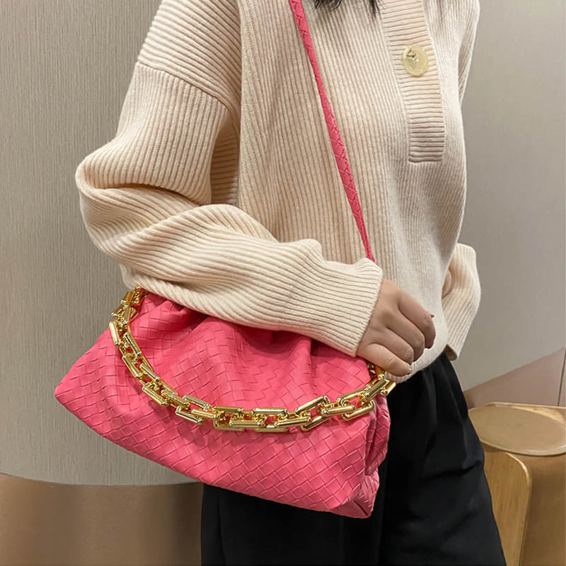 SWDF Luxury Brand Handbag Women&#39;s Bag Pu Leather Fashion Thick Chain Shoulder BagsTrendy Crossbody Bags For Women 2022 New Purse - Executive-Skincare