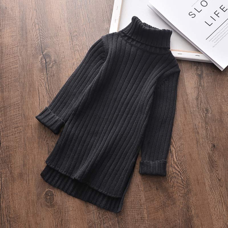 2022 New Girl Sweater Clothes Children Winter Dress Bow Doll Collar Clothes Coat Casual Dress Sweater Christmas Girls Suits - Executive-Skincare