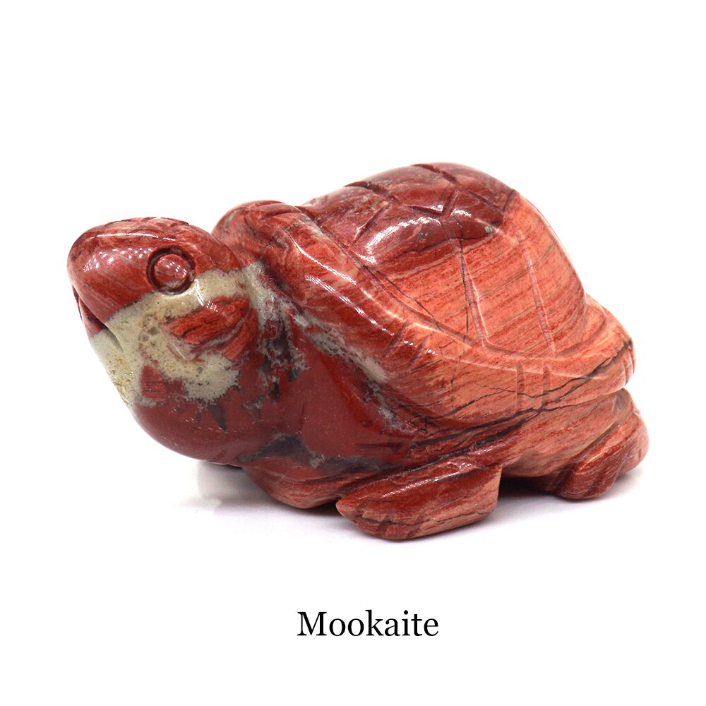 1.5&quot; Tortoise Statue Natural Gemstone Carving Healing Crystal Animals Figurines Reiki Stones Decoration Wholesale - Executive-Skincare