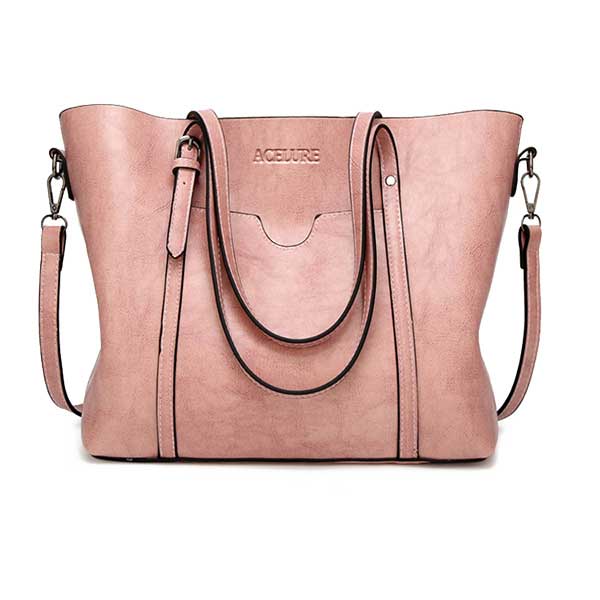 ACELURE Women bag Oil wax Women&#39;s Leather Handbags Luxury Lady Hand Bags With Purse Pocket Women messenger bag Big Tote Sac Bols - Executive-Skincare