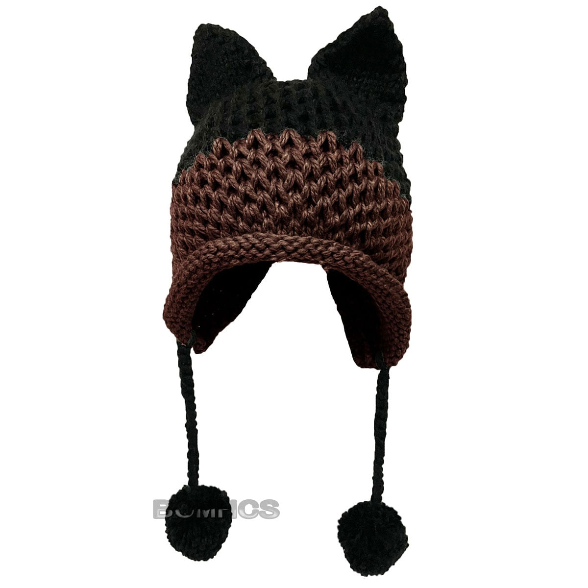 BomHCS Cute Fox Ears Beanie Winter Warm 100% Handmade Knit Hat - Executive-Skincare