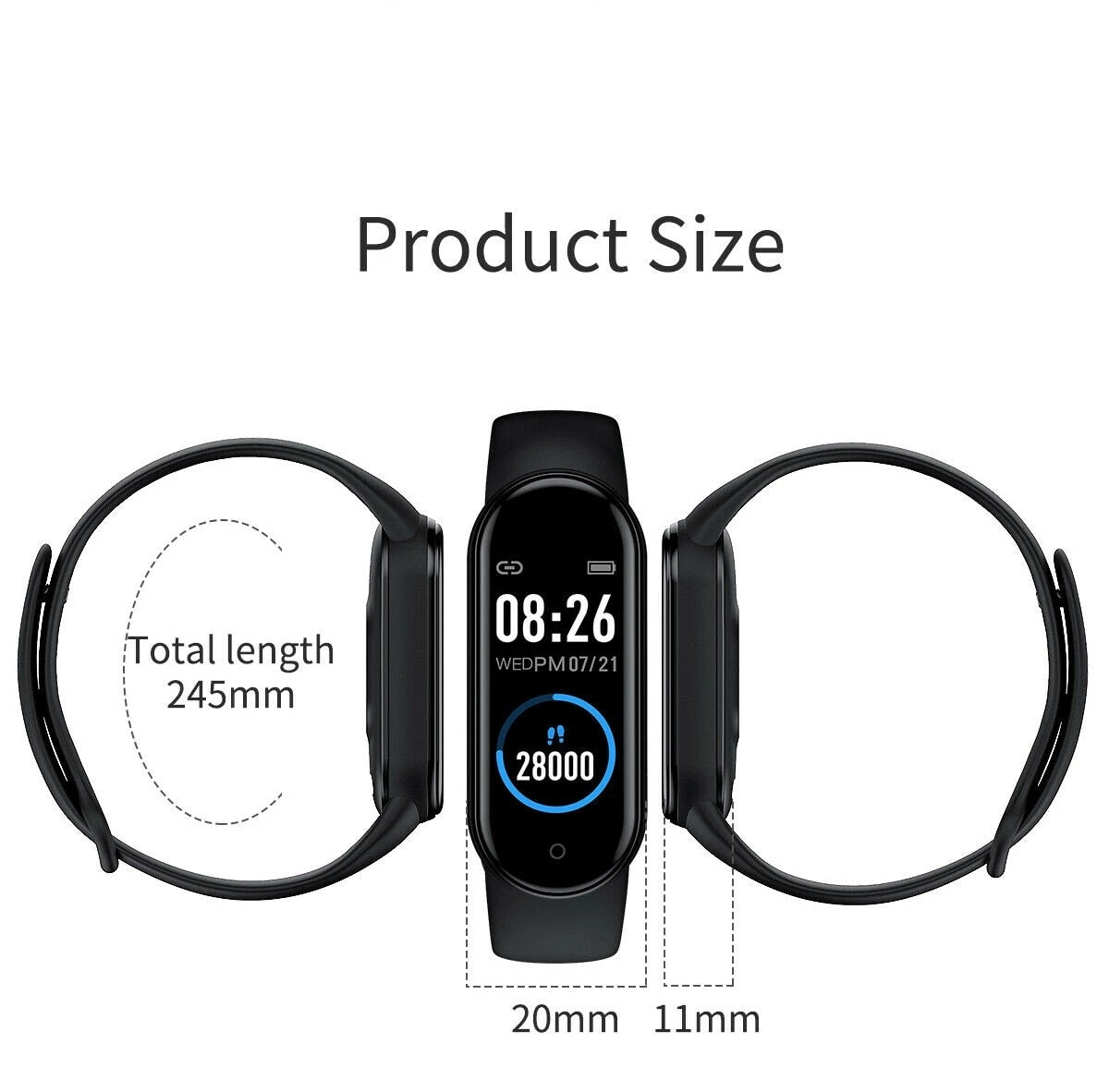 M6 Smart Watch Men Women Fitness Sports Smart Band Fitpro Version Bluetooth Music Heart Rate Take Pictures Smartwatch For Xiaomi - Executive-Skincare