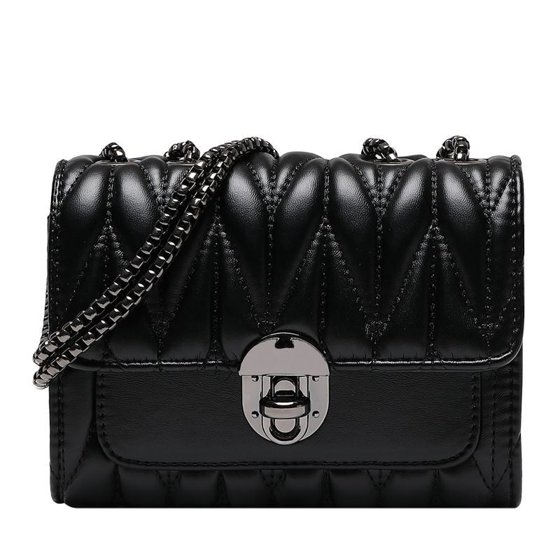 bag 2022 women new trend chain bags women&#39;s fashion high qualtity bags foreign style pleated Single shoulder message bag - Executive-Skincare