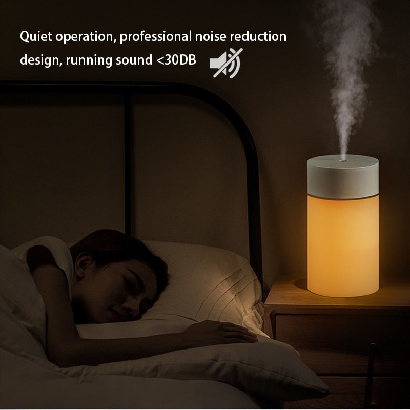 Ultrasonic Air Humidifier LED Lamp Mini Essential Oil Diffuser  Aroma Mist Maker  Light - Executive Quality Store