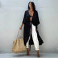 Beach Cover Up Kimono Women Summer 2022 New Pareo Swimsuit Cape Solid Bohemian Tunic Dresses Bathing Suits Dropshipping - Executive-Skincare