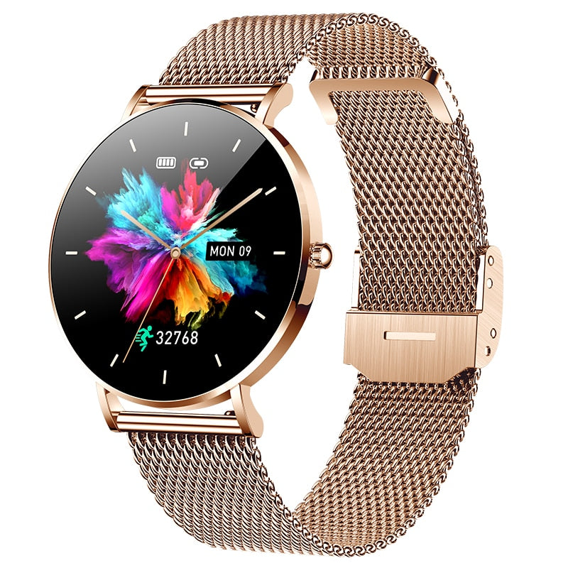 2022 New Ultra Thin Smart Watch Women 1.36&quot; AMOLED 360*360 HD Pixel Display Always Show Time Call Reminder Smartwatch Ladies+Box - Executive-Skincare