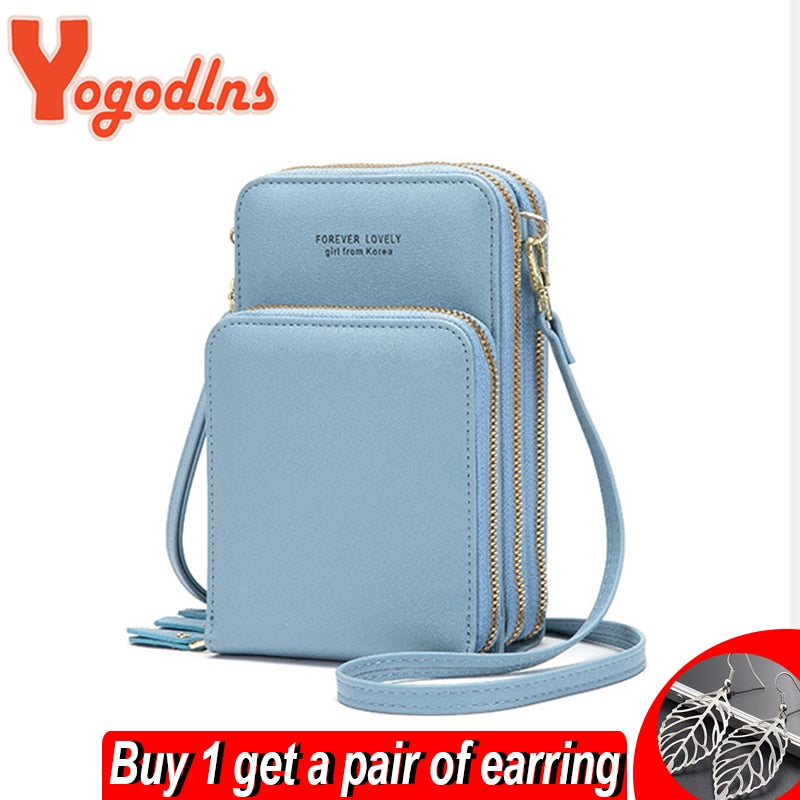 Yogodlns Crossbody Cell Phone Shoulder Bag Cellphone Bag Fashion Daily Use Card Holder Summer Shoulder Bag Small Women Wallet - Executive-Skincare