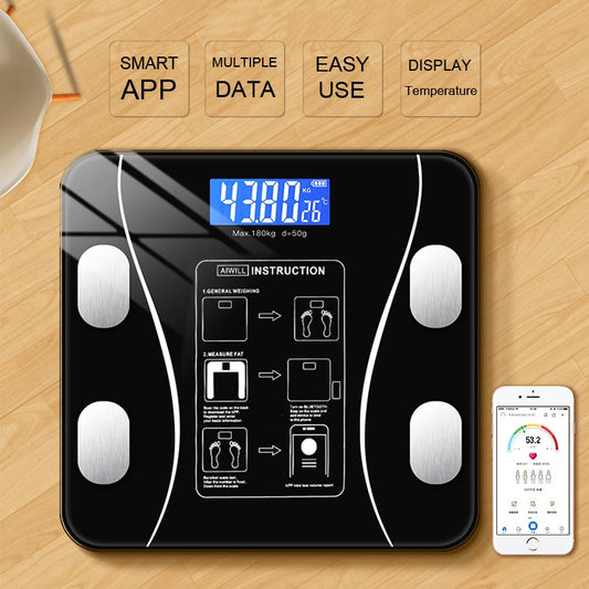 Digital Body Fat Scales Smart  Weight Scale Bluetooth BMI Body Composition Analyzer Bathroom Scale - Executive Quality Store