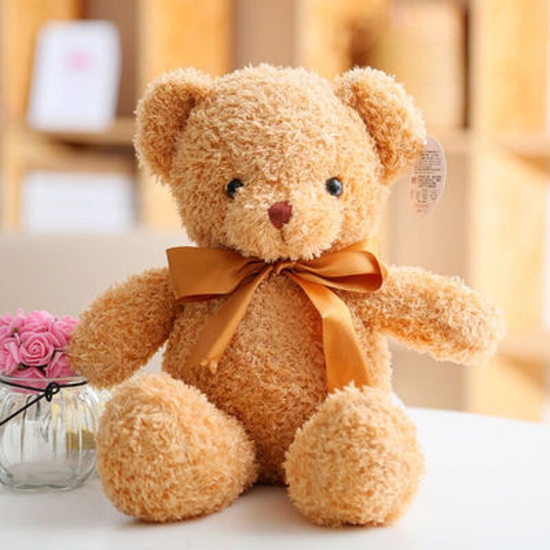 Hot 30cm Lovely Teddy Bear Plush Toys Stuffed Cute Bear with Heart Doll Girls Valentine&#39;s Gift Kids Baby Christmas Brinquedos - Executive-Skincare