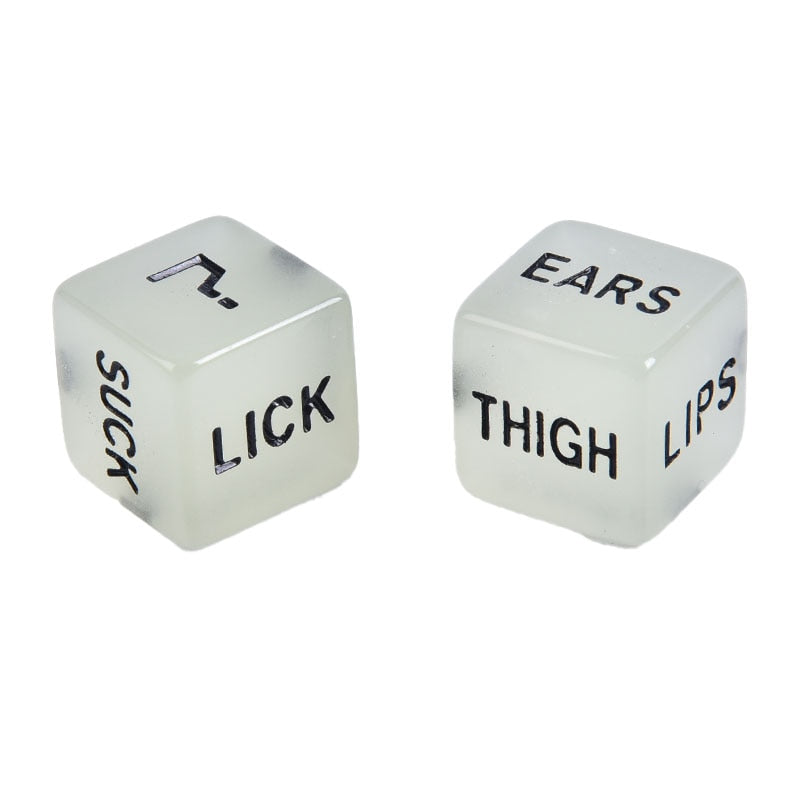 Glow In Dark Erotic Love Dice Toys Adult Couple Lovers Party Fun Games Aid Sex Toy Valentines Day Gift for Boyfriend Girlfriend - Executive-Skincare