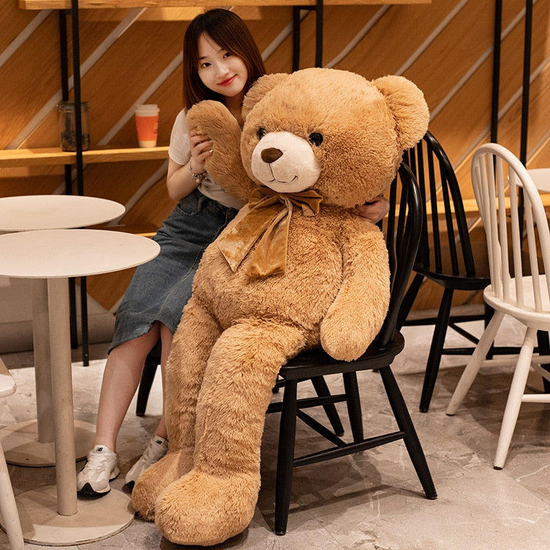 1pc High Quality Giant American Bear Plush Doll Soft Stuffed Animal Teddy Bear Plush Toys Girls Valentine Lover Birthday Gift - Executive-Skincare