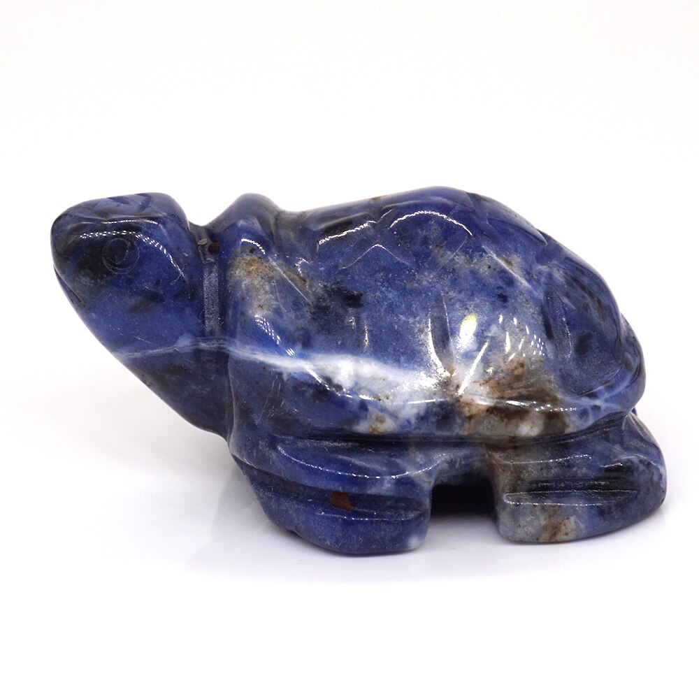 1.5&quot; Tortoise Statue Natural Gemstone Carving Healing Crystal Animals Figurines Reiki Stones Decoration Wholesale - Executive-Skincare