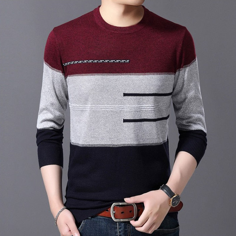 2022 Casual Thick Warm Winter Luxury Knitted Pull Sweater Men Wear Jersey Dress Pullover Knit Mens Sweaters Male Fashions 71819 - Executive-Skincare