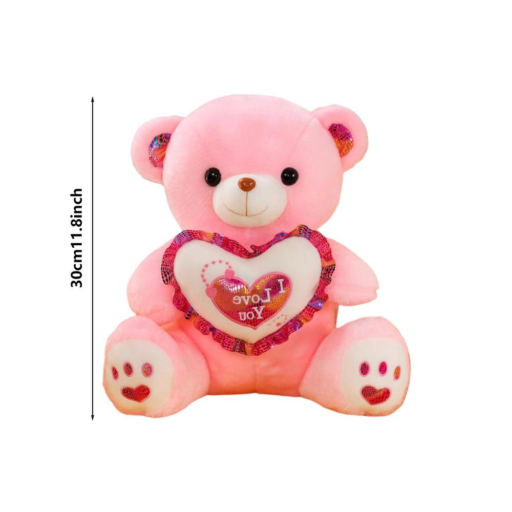 Cute Cartoon Teddy Bear Plush Toys 30cm Stuffed Plush Animals Bear Doll Birthday Valentines Day Gift For Children And Wife - Executive-Skincare