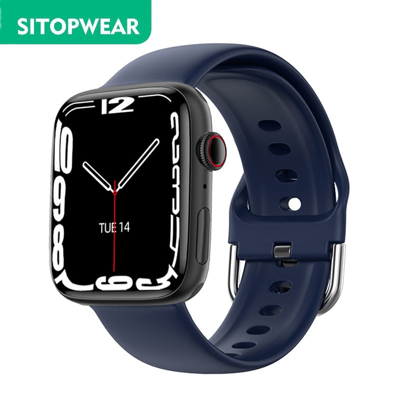 Men Women Smart Watch Bluetooth Calls Smartwatch Heart Rate Monitor Sport Fitness Bracelet Custom Watch Face Wireless Charging - Executive-Skincare