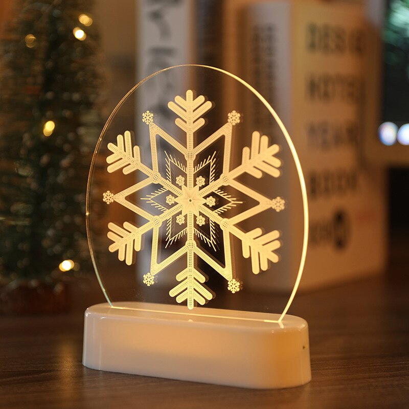 Led Lamp Night Light Christmas Decoration 2022 Wedding Decoration Party Decoration New Year 2023 Valentines Day Gift Baby Shower - Executive-Skincare