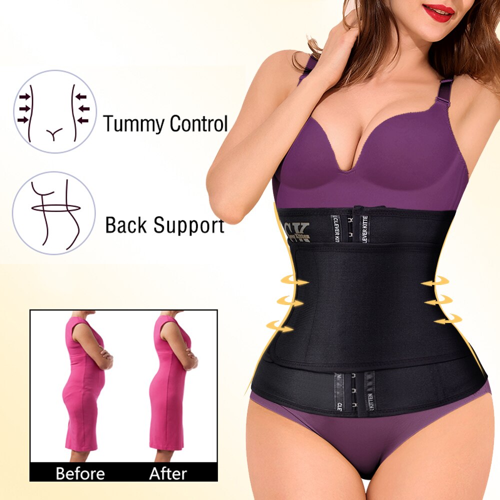 Corset Waist Trainer for Women Fajas Colombians Body Shaper Latex Slimming Belt Steel Boned Weight Loss Belt - Executive Quality Store