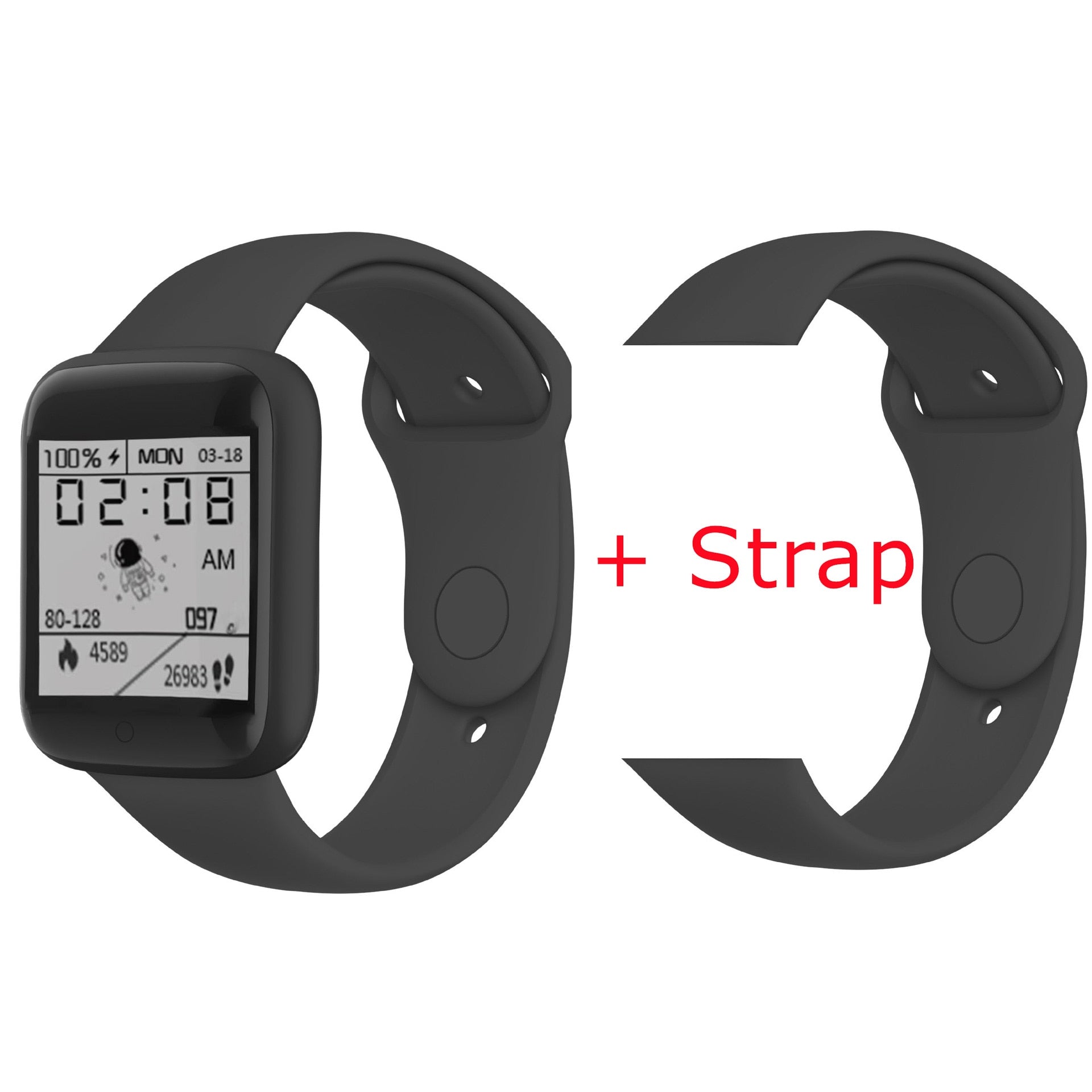 Smart Watch Women Men Kids Wristwatch Heart Rate Sports Smartwatches Electronic Clock Fitness Monitor Men Gift Reloj inteligente - Executive-Skincare