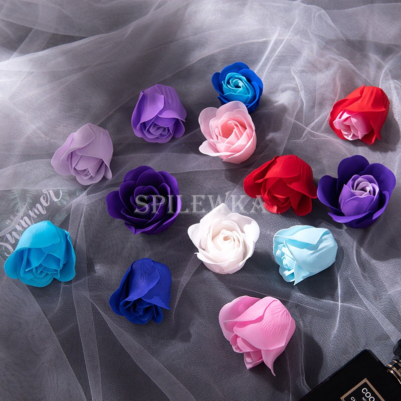 81Pcs/lot Artificial Flower Floral Scented Rose Flower Head Wedding Christmas&#39;s Mother&#39;s Valentine&#39;S Day Decor Soap Flowers Gift - Executive-Skincare