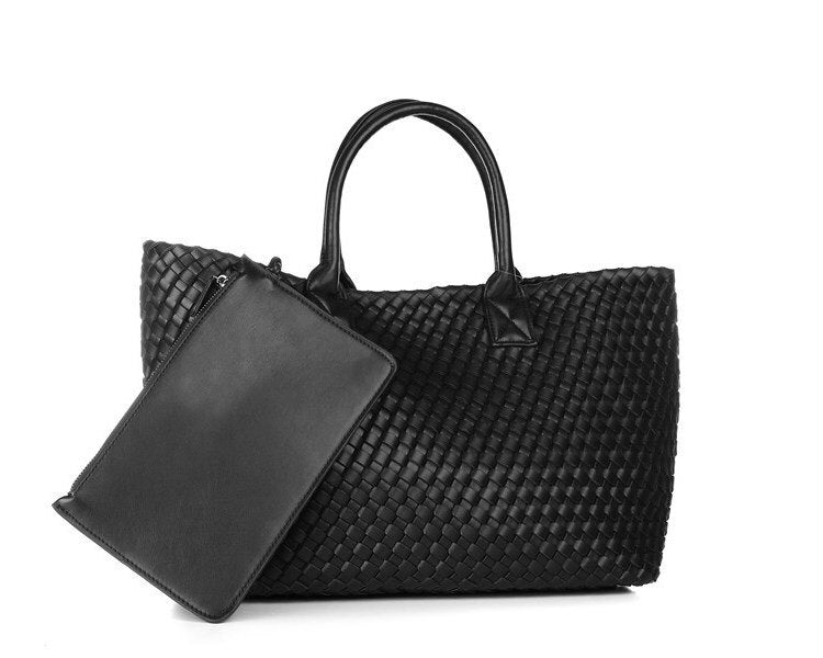 Women’s  Large Tote 2022 Trends Luxury Designer Handbags New Woven Colorblock Shoulder Bags Fashion Composite Bags Shopping Bags - Executive-Skincare