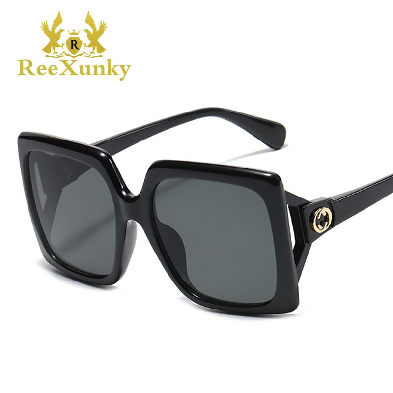 New Luxury Oversized Square Women Sunglasses High Quality Fashion Vintage Trends Sun Glasses Men Retro Shades UV400 Gafas De Sol - Executive-Skincare