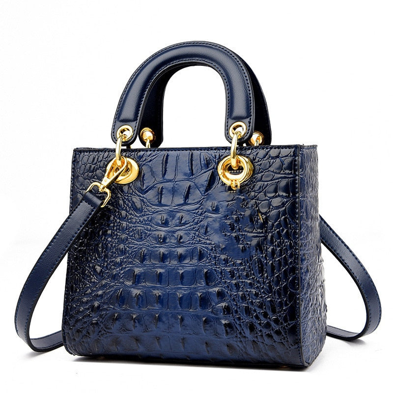 2022 High Quality Luxury Brand Designer Leather Shoulder Bag for Women Hand Bag Crocodile Totes Purses Ladies Messenger Handbag - Executive-Skincare