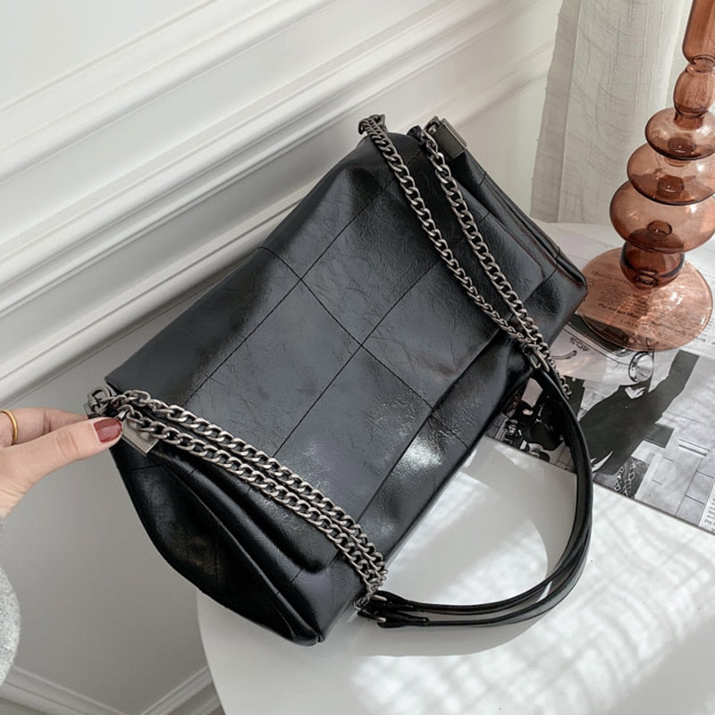 High Quality Women Pu Leather Shoulder Bag Fashion Designer Ladies Messenger Bags New Luxury Female Large Capacity Crossbody Bag - Executive-Skincare