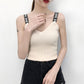 Gorset Camisoles for Women Woman Crop Knit Bow Top Cropped Debardeur Femme Chest Binder Women Tank Corto Dropshipping - Executive-Skincare