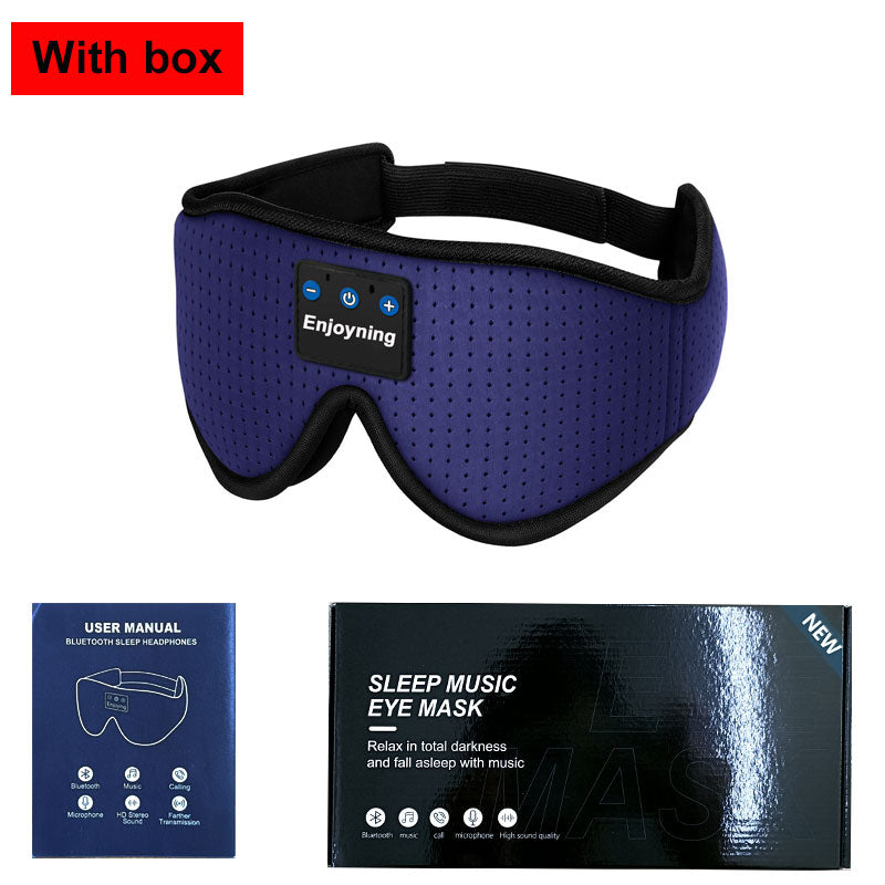 New 3D wireless music headphone sleep breathable smart eye mask Bluetooth headset call with mic for ios Android mac Dropshipping - Executive-Skincare