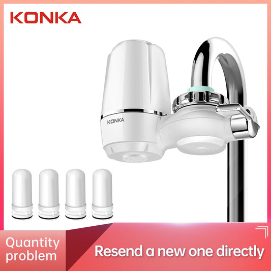 KONKA Tap Water Purifier Filter Washable Replacement Kitchen Faucet Long Lasting Ceramic Filtro Nine-Stage Clean - Executive Quality Store