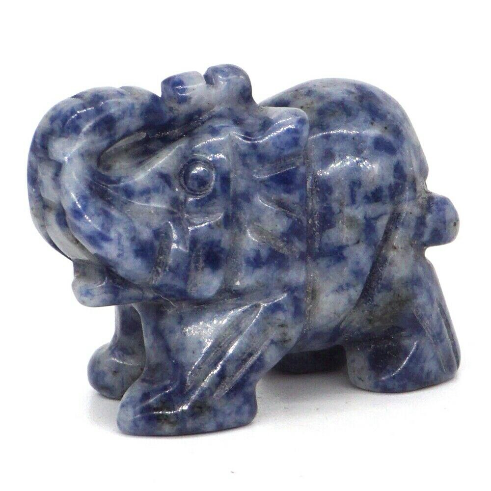 Elephant Statue Natural Gemstone Carved Healing Crystal Amethyst Quartz Animals Figurine Reiki Stones Lucky Decoration Wholesale - Executive-Skincare